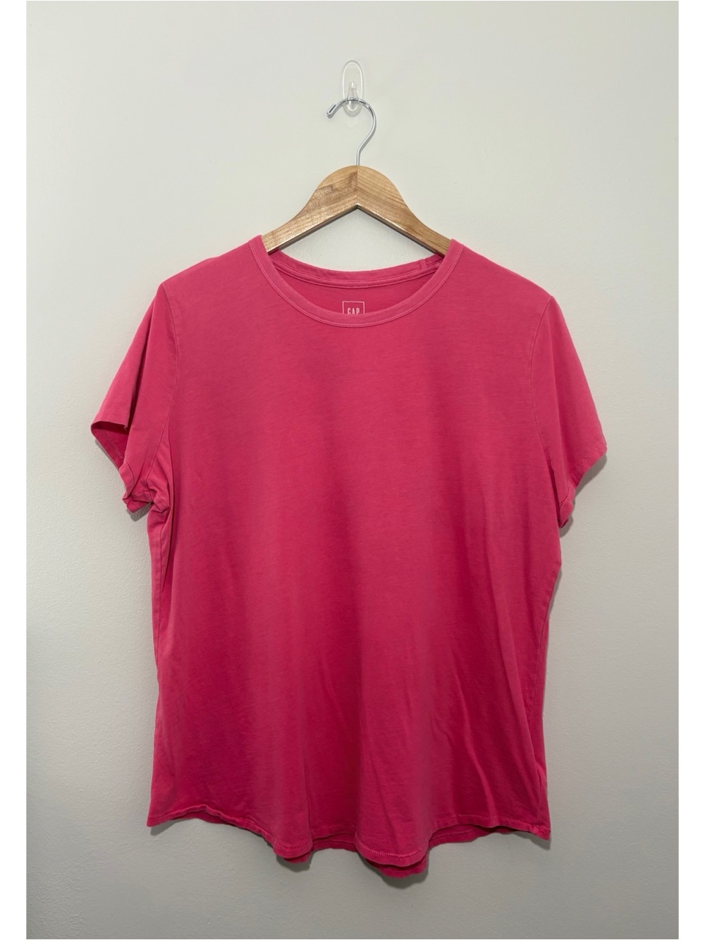 Gap “Vintage Wash Tee” pink basic short sleeve shirt (XL)